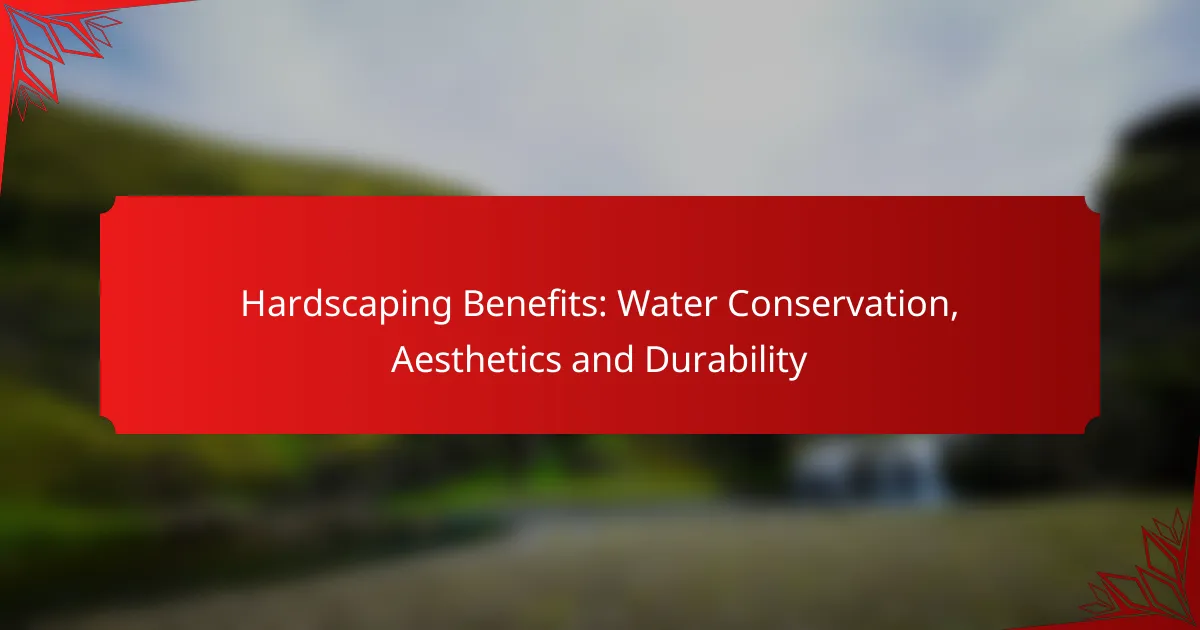 Hardscaping Benefits: Water Conservation, Aesthetics and Durability